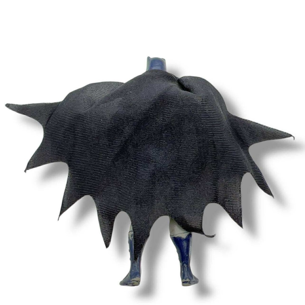DC‎ Comics Batman Action Figure Vintage 1990s Gray Blue Suit Cloth Cape - Picture 12 of 12
